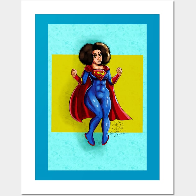 Super Woman Wall Art by Cloudstar